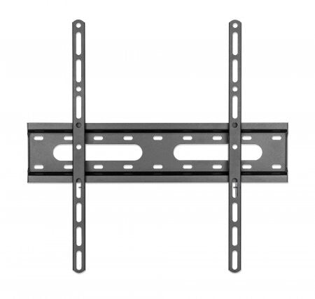 Manhattan Wall Mount for TV & Monitors (Fixed Low Profile), For screens 32" to 55", VESA compatability: all between 75x75mm and 400x400mm - check the dimensions of the four mounting holes on back of screen to ensure it fits, Max 45kg, Black, Bracket