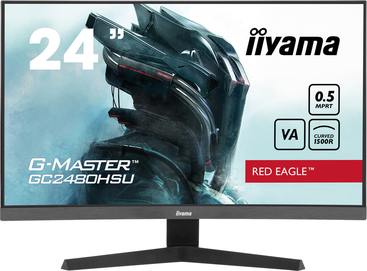iiyama G-MASTER Immerse yourself in the game with the curved GC2480HSU Red Eagle with 180Hz refresh rate