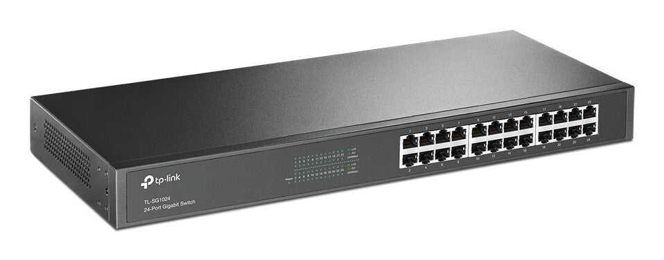 TP-Link TL-SG1024 network switch Unmanaged L2 Gigabit Ethernet (10/100/1000) Black
