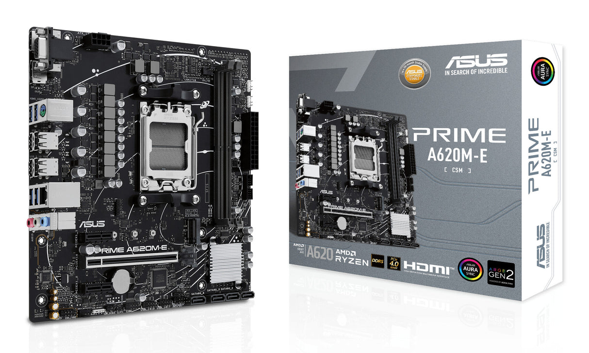 ASUS PRIME A620M-E-CSM AMD A620 Socket AM5 micro ATX