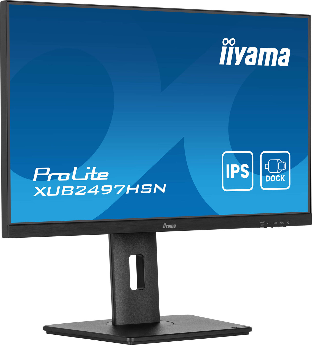iiyama ProLite 24" IPS technology panel with USB-C dock and RJ45 (LAN)
