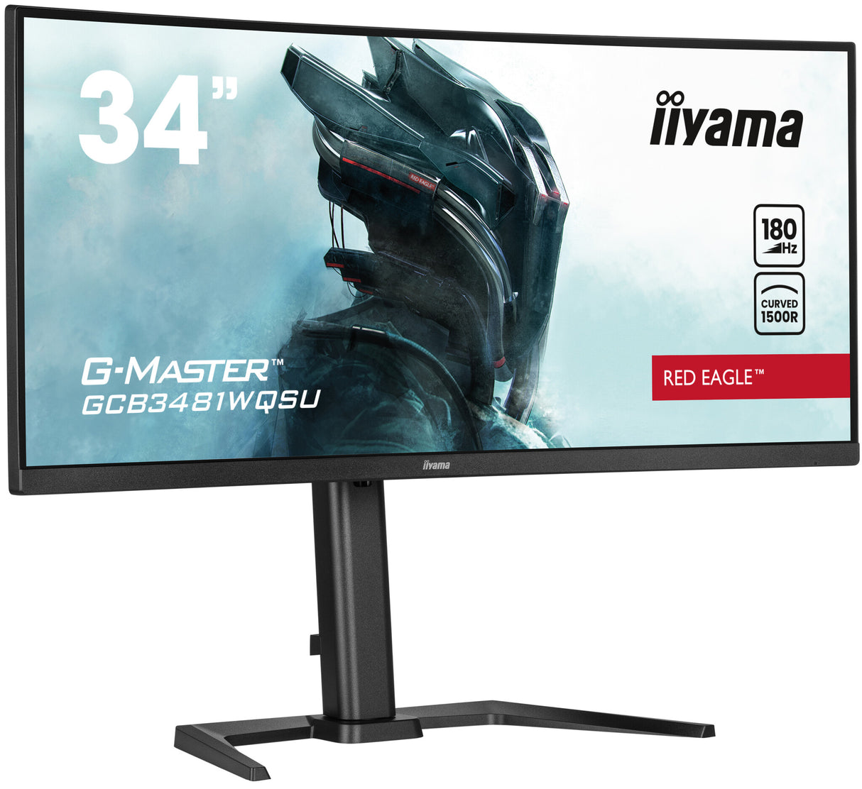 iiyama G-MASTER Immerse yourself in the game with the curved GCB3481WQSU-B1 Red Eagle with FreeSync Premium