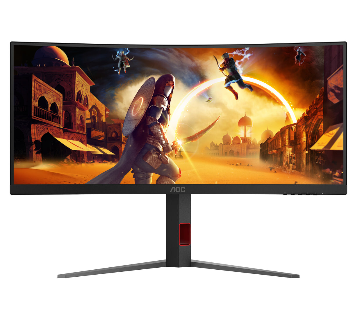 AOC G4 CU34G4Z computer monitor 86.4 cm (34") 3440 x 1440 pixels Wide Quad HD LED Black, Red