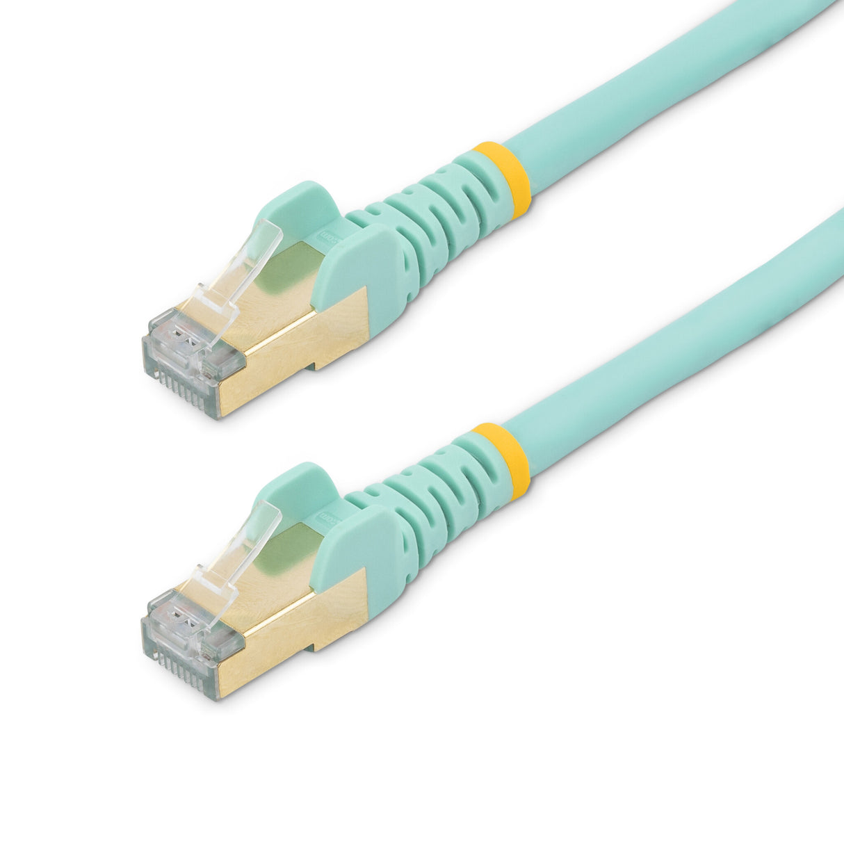 StarTech.com 7m CAT6a Ethernet Cable - 10 Gigabit Shielded Snagless RJ45 100W PoE Patch Cord - 10GbE STP Network Cable w/Strain Relief - Aqua Individually Tested/Wiring is UL Certified/TIA