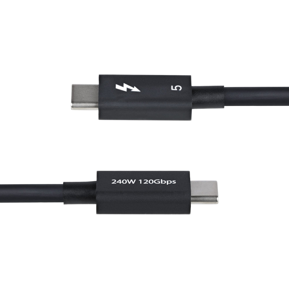 StarTech.com 2.6ft (80cm) Thunderbolt 5 Cable, 80Gbps/Up to 120Gbps, 240W PD, 8K 60Hz, Certified Thunderbolt Cable - Compatible w/Thunderbolt 4/USB4/USB-C