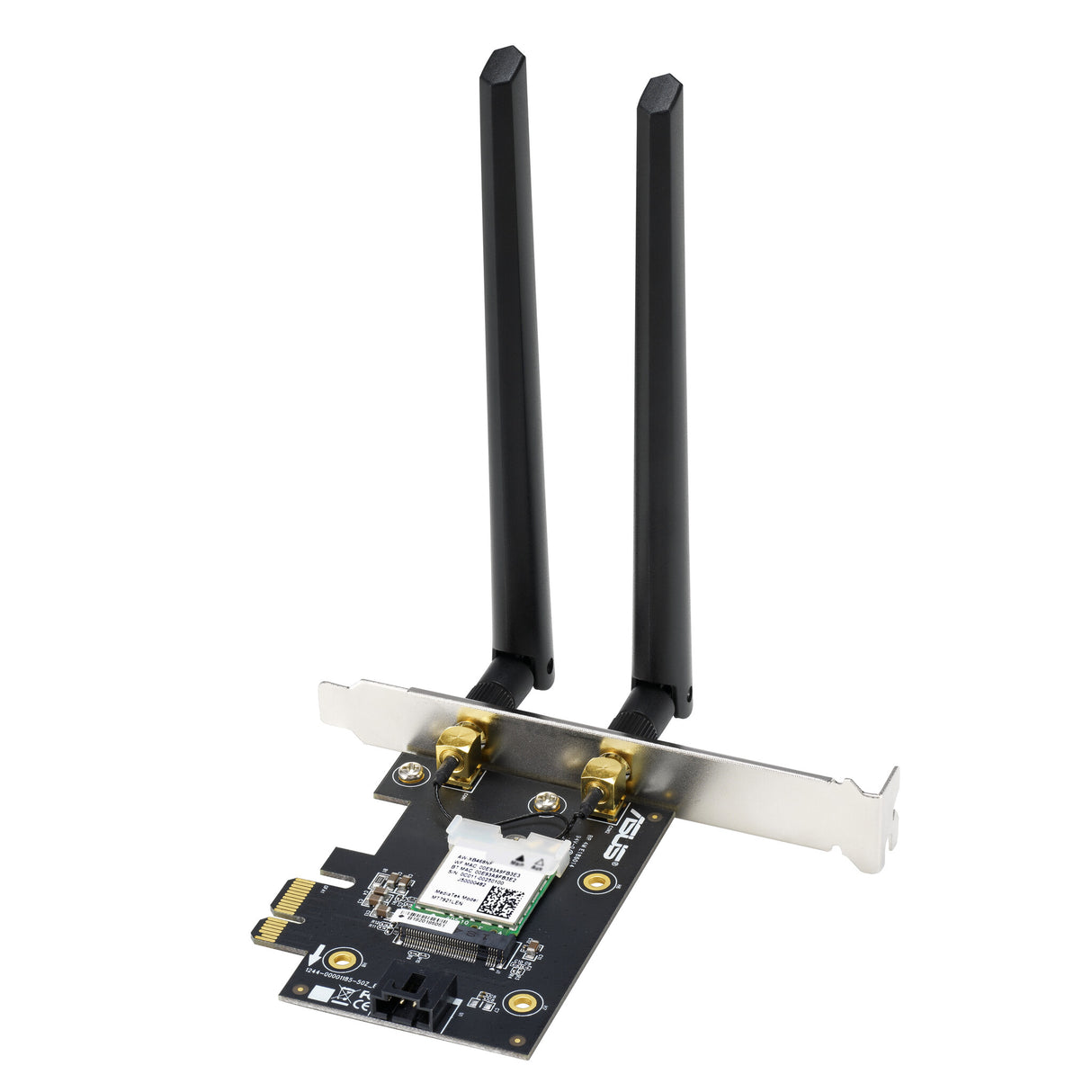 Asus (PCIE-AX1800) AX1800 Adaptador inalámbrico PCI Express Wi-Fi 6 de doble banda, Bluetooth 5.2, WPA3, OFDMA y MU-MIMO