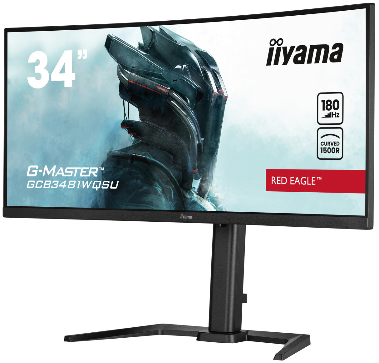 iiyama G-MASTER Immerse yourself in the game with the curved GCB3481WQSU-B1 Red Eagle with FreeSync Premium