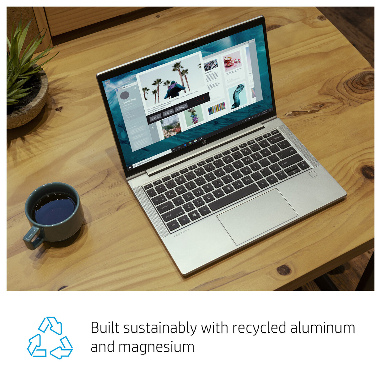 HP ProBook 635 Aero G7 AMD Ryzen™ 7 PRO 4750U Laptop 33.8 cm (13.3") Full HD 8 GB DDR4-SDRAM 256 GB SSD Wi-Fi 6 (802.11ax) Windows 10 Pro Silver