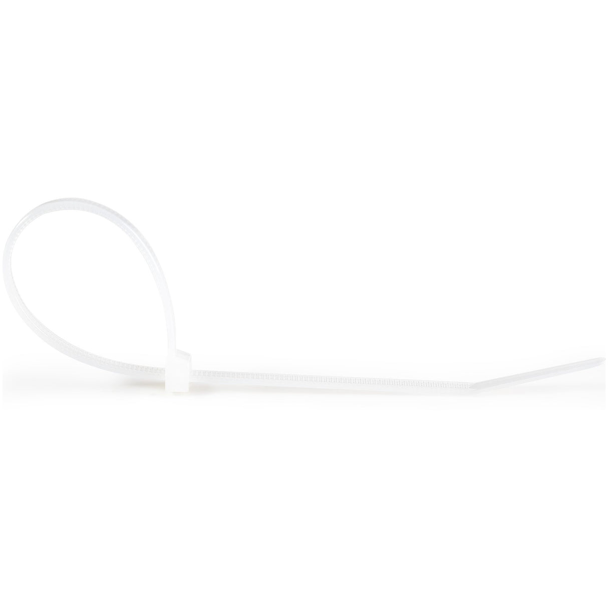 StarTech.com 10"(25cm) Cable Ties - 1/8"(4mm) wide, 2-5/8"(68mm) Bundle Diameter, 50lb(22kg) Tensile Strength, Nylon Self Locking Zip Ties w/Curved Tip, 94V-2/UL Listed, 1000 Pack - White - TAA