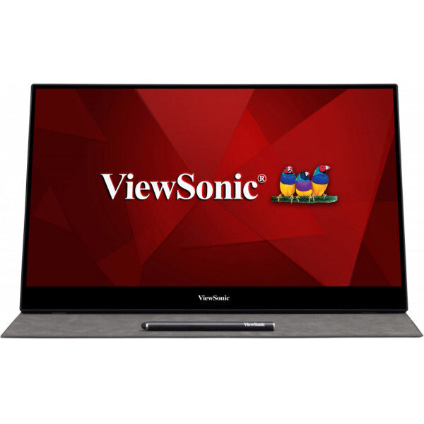 Viewsonic TD1655 computer monitor 39.6 cm (15.6") 1920 x 1080 pixels Full HD LED Touchscreen Multi-user Black, Silver