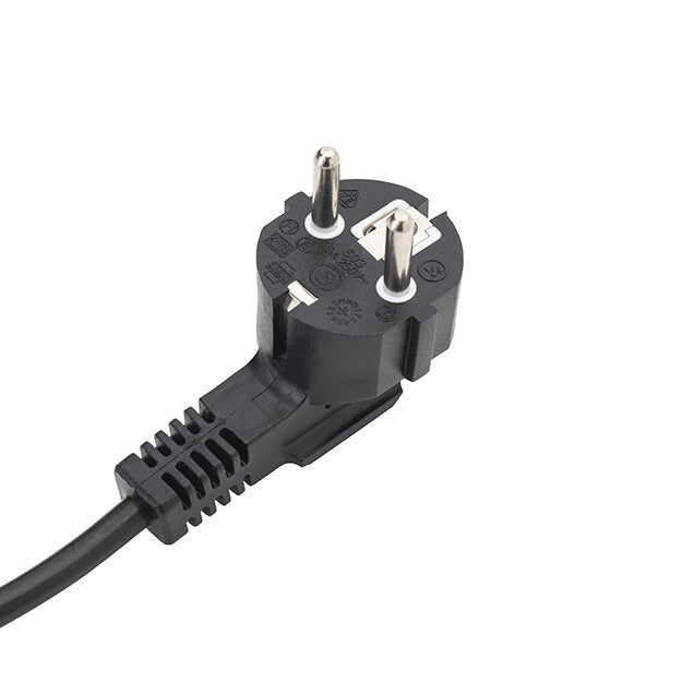 connektgear 2m European Mains Power Cable - Schuko Plug to C5 (Cloverleaf) Socket