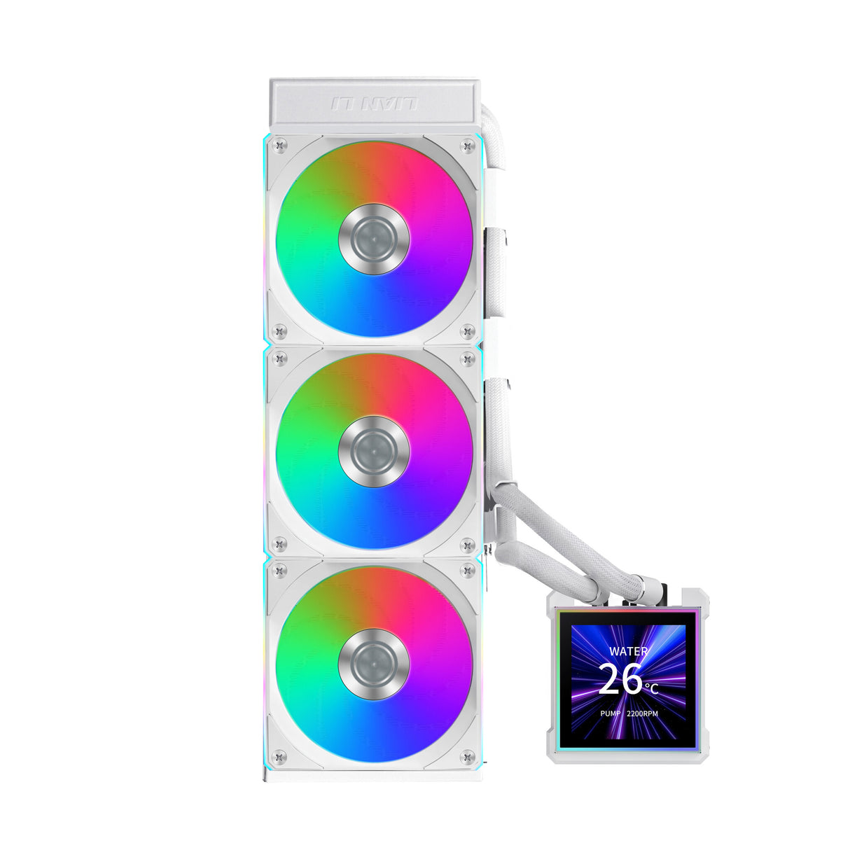 Lian Li HydroShift II LCD-S 360 CL Processor Liquid cooling kit 12 cm White 1 pc(s)