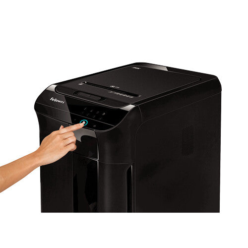 Fellowes 100135793 paper shredder Confetti shredding Black