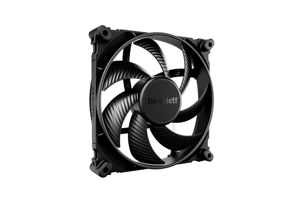 ¡tranquilizarse! Ventilador negro Silent Wings 4 PWM de alta velocidad, 140 mm, 1900 RPM, conector de ventilador PWM de 4 pines, marco negro, aspas negras, aspas de ventilador optimizadas para un rendimiento de alta gama, 2 opciones de montaje