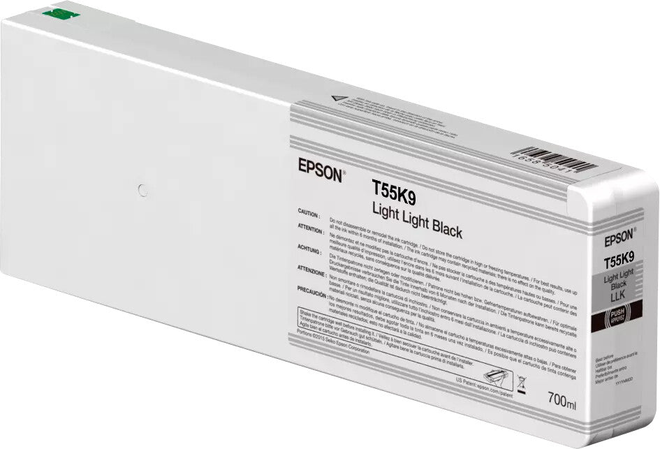 Epson Singlepack Light Light Black T55K900 UltraChrome HDX/HD 700ml