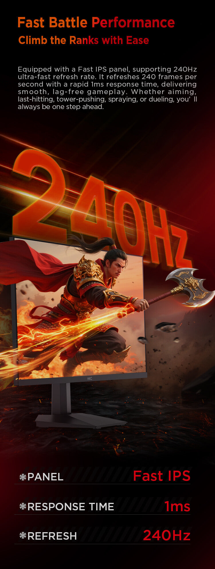 HKC G27H3D 27 Monitor computer monitor 68.6 cm (27") 1920 x 1080 pixels Full HD