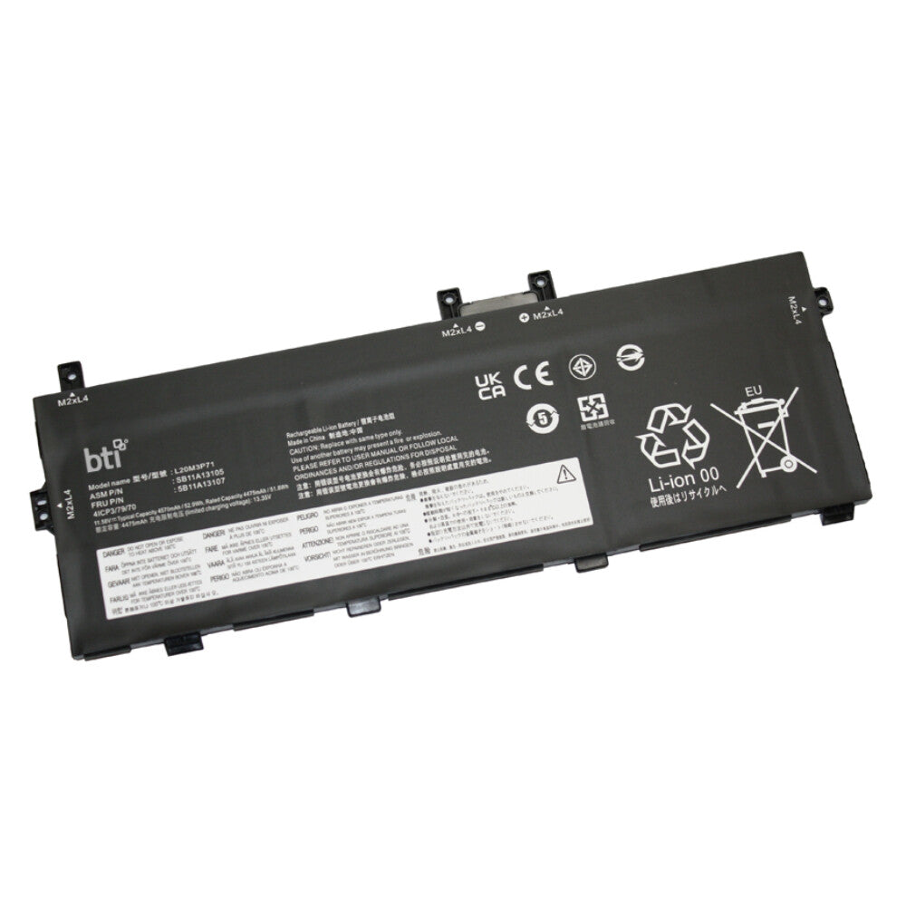 BTI L20C3P71 compatible 52.9Wh 3-cell battery for Lenovo T14s G3