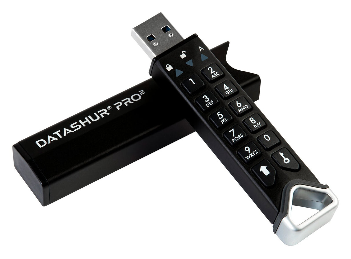 iStorage datAshur PRO2 256 GB | Secure Flash Drive | FIPS 140-2 Level 3 Certified | AES-XTS 256-bit hardware encryption | Password protected | Dust/Water-Resistant |