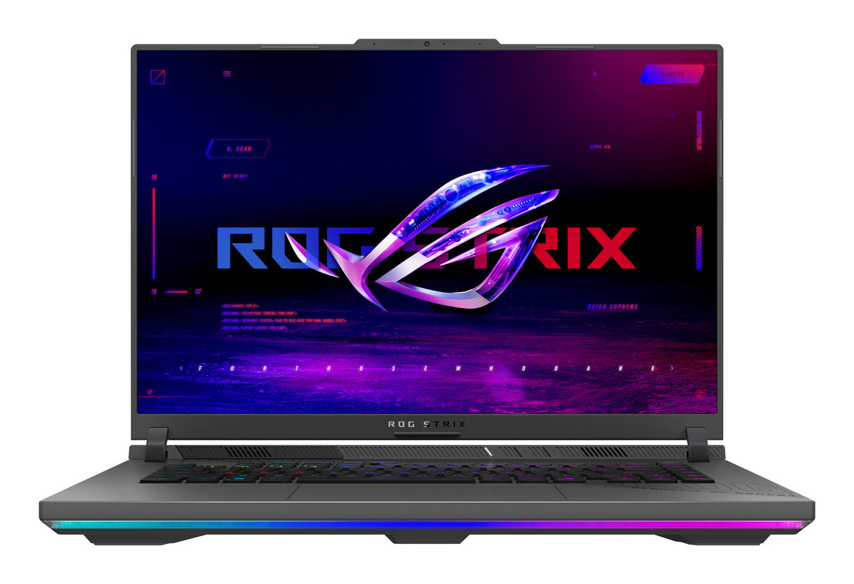 ASUS ROG Strix G16 G614PM-RV065W AMD Ryzen™ 9 8940HX Laptop 40.6 cm (16") WUXGA 16 GB DDR5-SDRAM 1 TB SSD NVIDIA GeForce RTX 5060 Wi-Fi 6E (802.11ax) Windows 11 Home Black, Grey