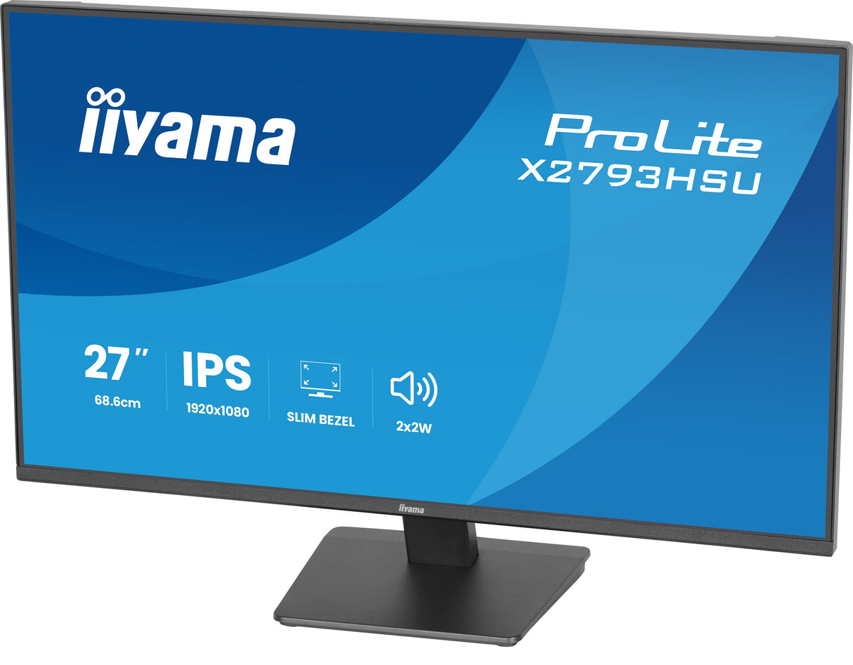 iiyama ProLite X2793HSU-B1 computer monitor 68.6 cm (27") 1920 x 1080 pixels Full HD LED Black