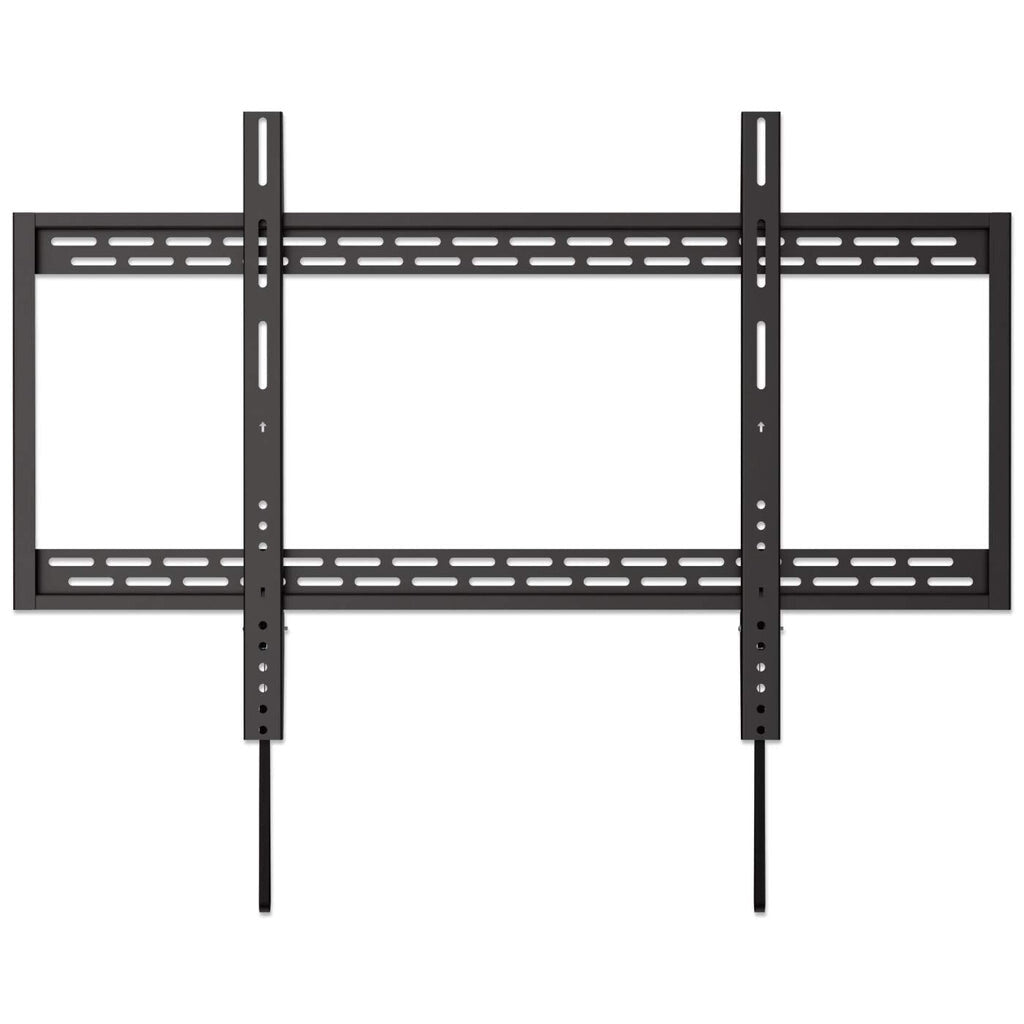 Manhattan Wall Mount for TV & Monitors (Fixed), For screens 60" to 100", VESA compatibility: all between 200x200mm to 900x600mm - check the dimensions of the four mounting holes on back of screen to ensure it fits, Max 50kg, Black, Bracket