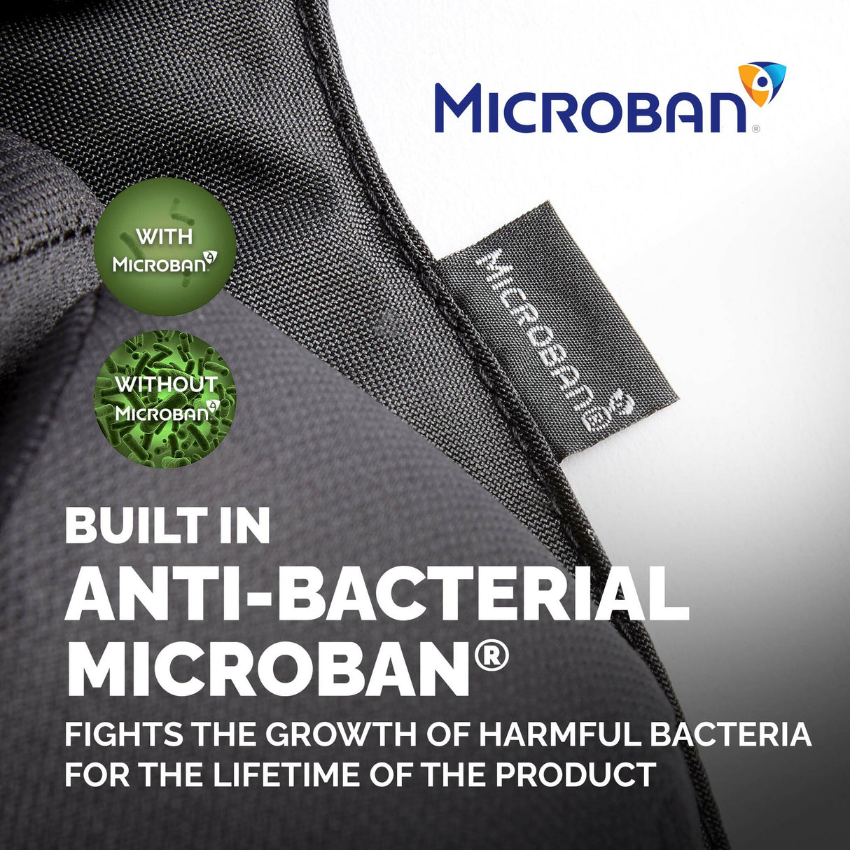 Fellowes Back Support for Office Chair - Professional Series Ultimate Back Support with Antibacterial Protection - H36.5 x W37.5 x D5.5cm