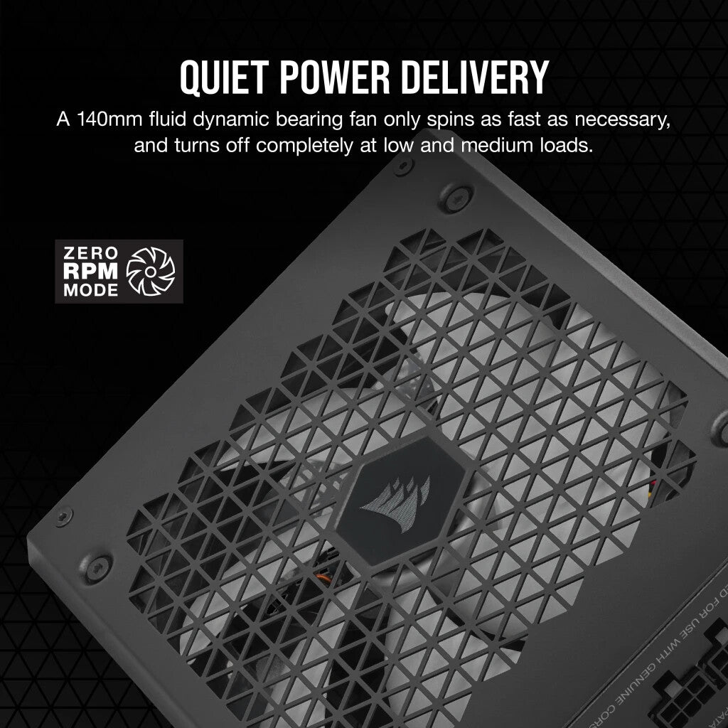 Bloc d'alimentation Corsair 1000 W HX1000i V2, ventilateur dynamique fluide, entièrement modulaire, bruit ultra faible, 80+ Platinum, ATX 3.0, PCIe 5.0