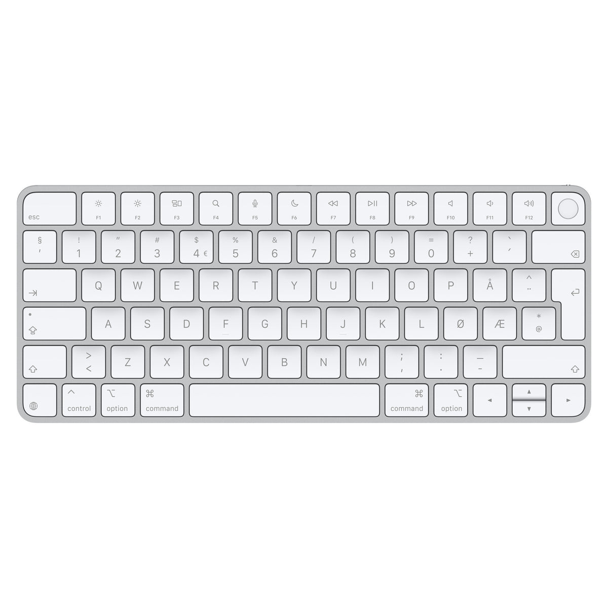 Apple Magic Keyboard with Touch ID for Mac models with silicon (USB–C) - Norwegian