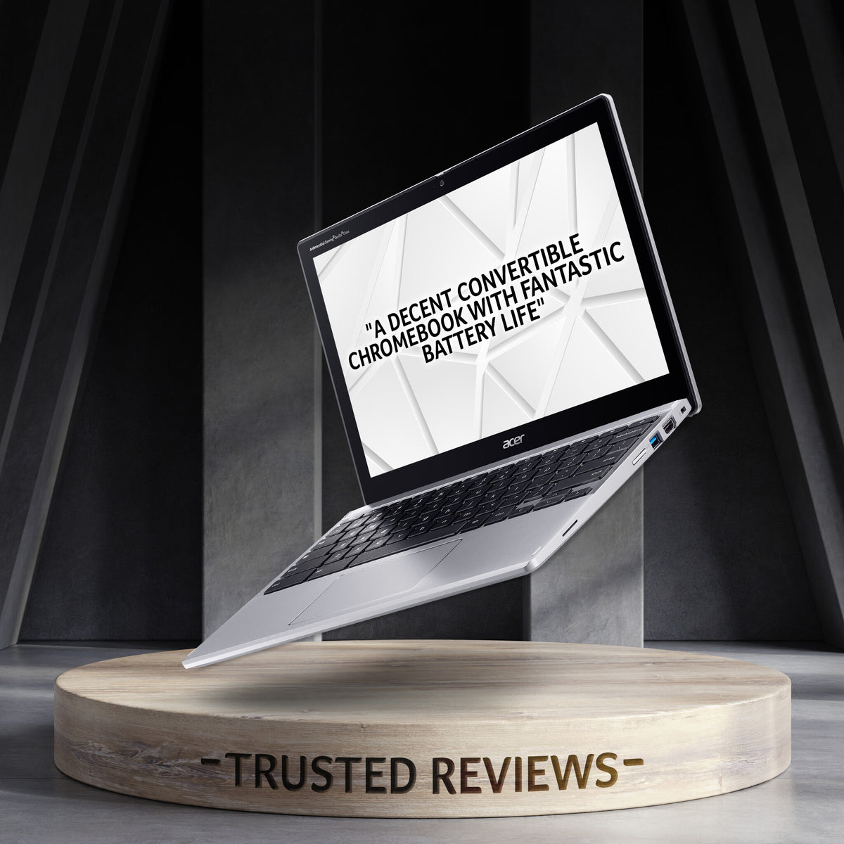 Acer Chromebook Spin 312 (CP312‑1H) – Intel N100, 12.2" WUXGA Touch, 4GB LPDDR5, 64GB eMMC, Silver