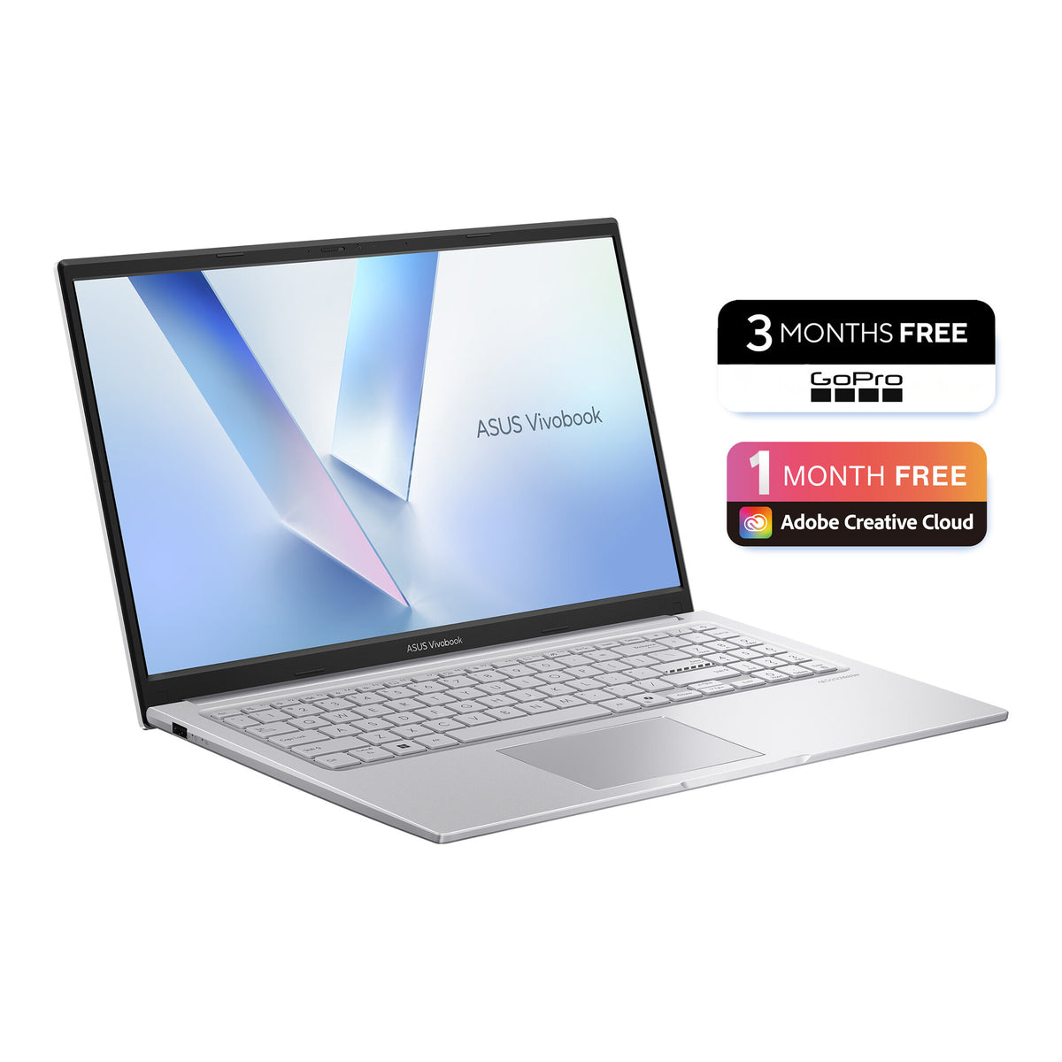 ASUS Vivobook 15 X1504MA-BQ518W Intel Core 5 320 Laptop 39.6 cm (15.6") Full HD 8 GB DDR5-SDRAM 256 GB SSD Wi-Fi 6 (802.11ax) Windows 11 Home Silver