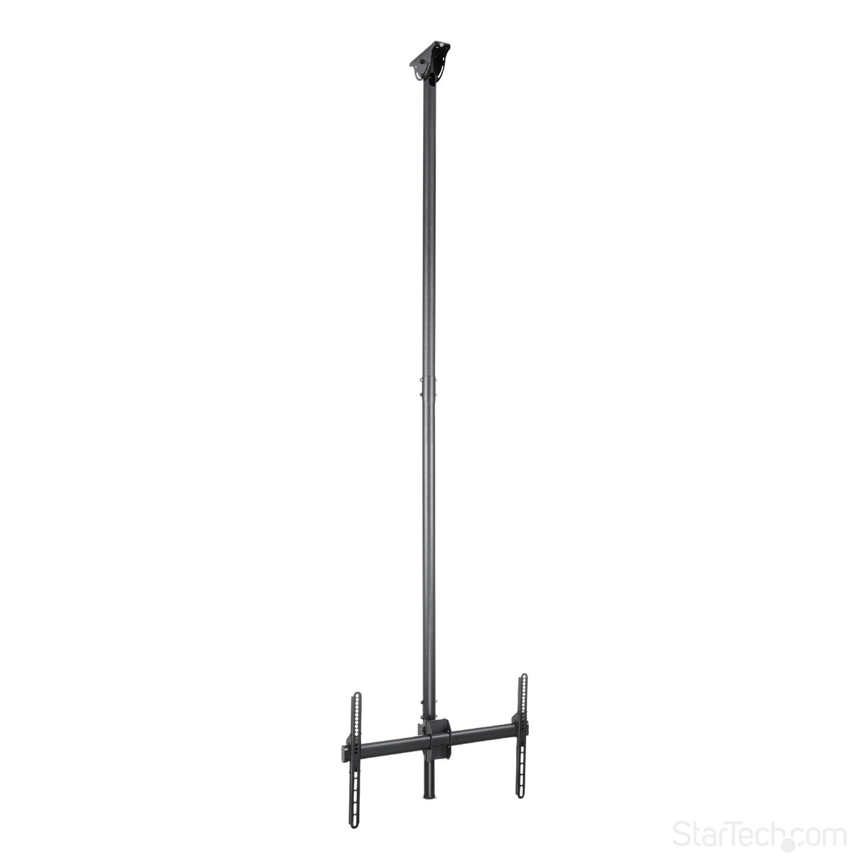 StarTech.com TV Ceiling Mount - Full-Motion Universal Hanging Single Screen Mount with Adjustable Telescopic Long Pole - Tilt / Swivel - VESA Bracket for 32”-75" Displays