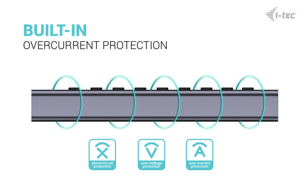 i-tec USB-A/USB-C Charging HUB 9port with LAN + Power Adapter 60 W
