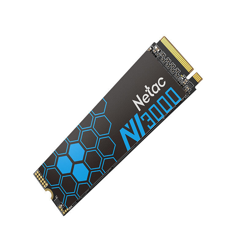 NETAC NV3000 (NT01NV3000-1T0-E4X) Interface NVMe M.2 1 To, PCIe 3.0, SSD 2 280, lecture 3 400 Mo/s, écriture 2 900 Mo/s, garantie 5 ans