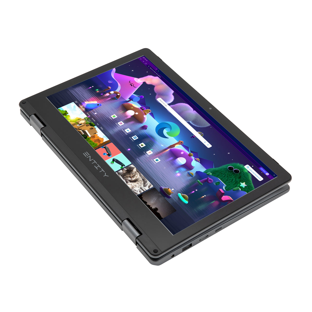 Entity Book 11.6" 2in1 Convertible Targa Laptop Intel® Celeron® Dual-Core N4020 29.5 cm (11.6") Touchscreen HD 4 GB LPDDR4-SDRAM 128 GB eMMC Wi-Fi 5 (802.11ac) Windows 11 Home UK English Grey