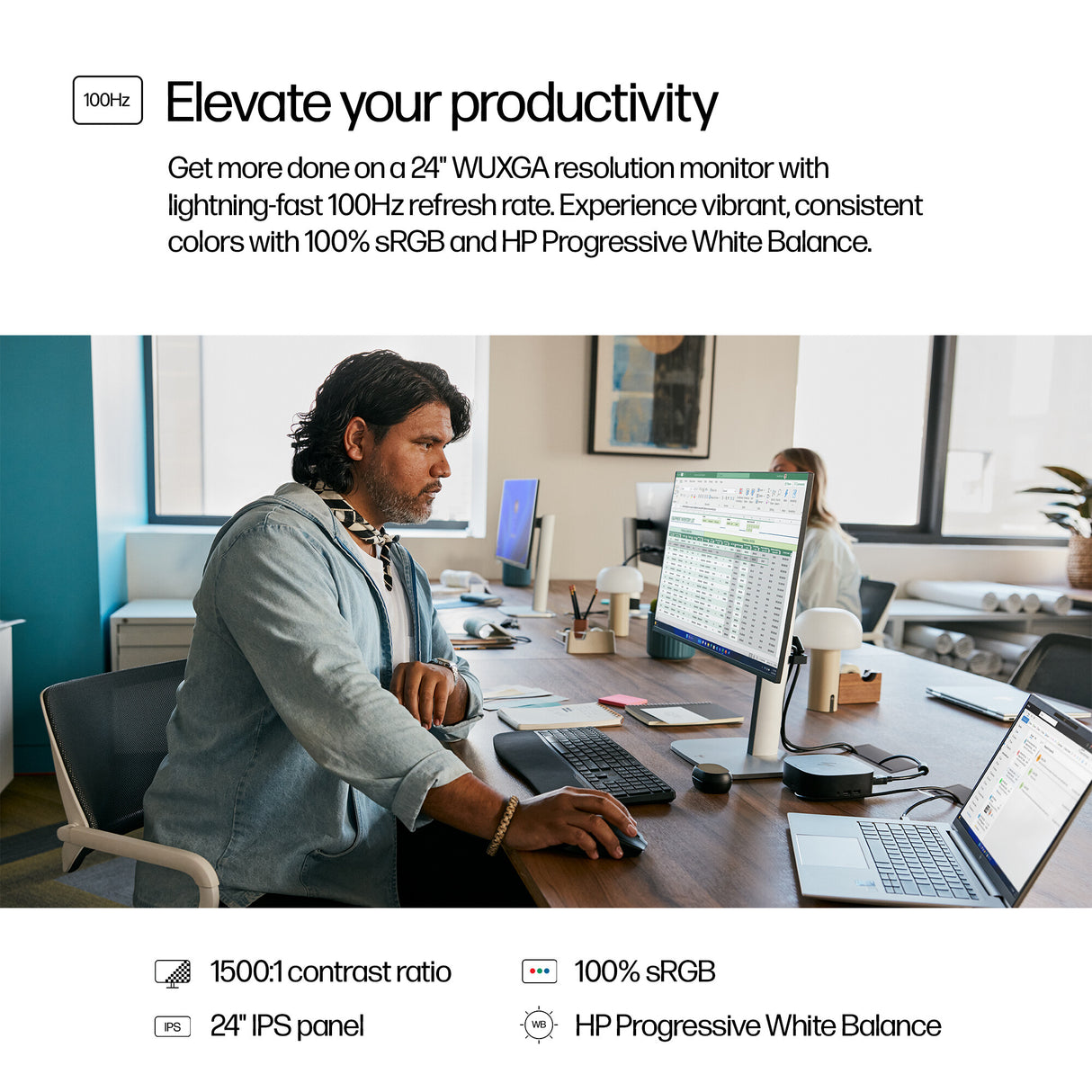 HP Series 5 Pro 24 inch WUXGA Monitor - 524pn