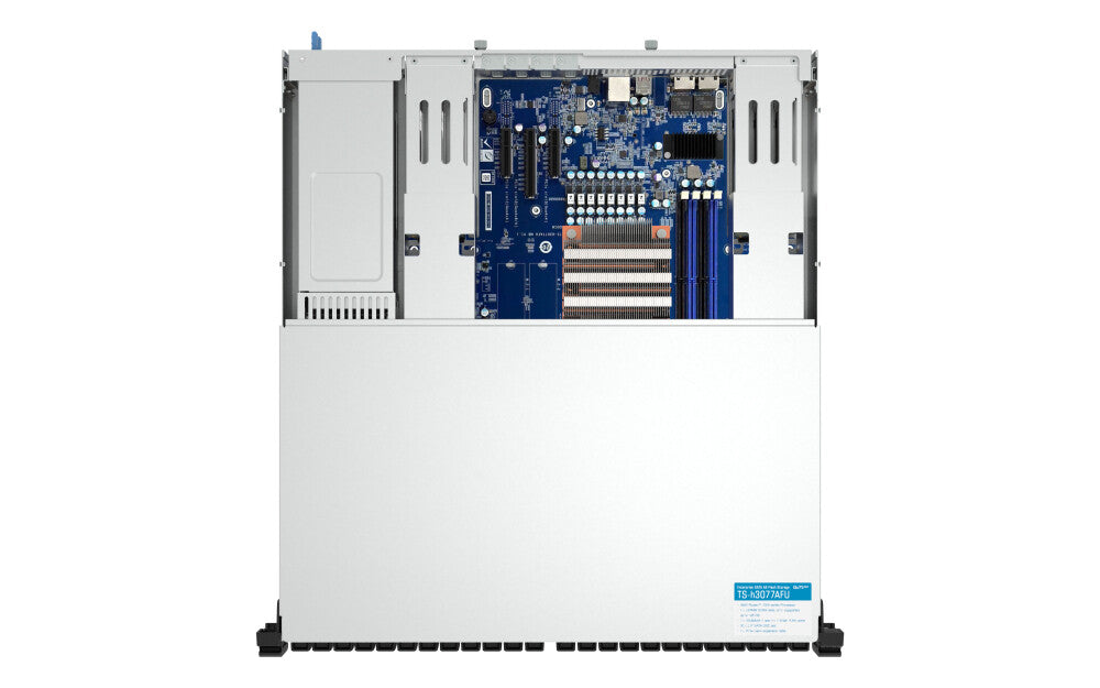 QNAP TS-H3077AFU-R7-64G NAS/storage server Rack (2U) AMD Ryzen™ 5 64 GB DDR5 0 TB QuTS hero Black, Metallic