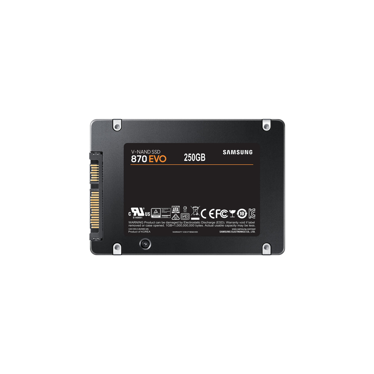 Samsung 870 EVO Disque SSD SATA III 250 Go 2,5"
