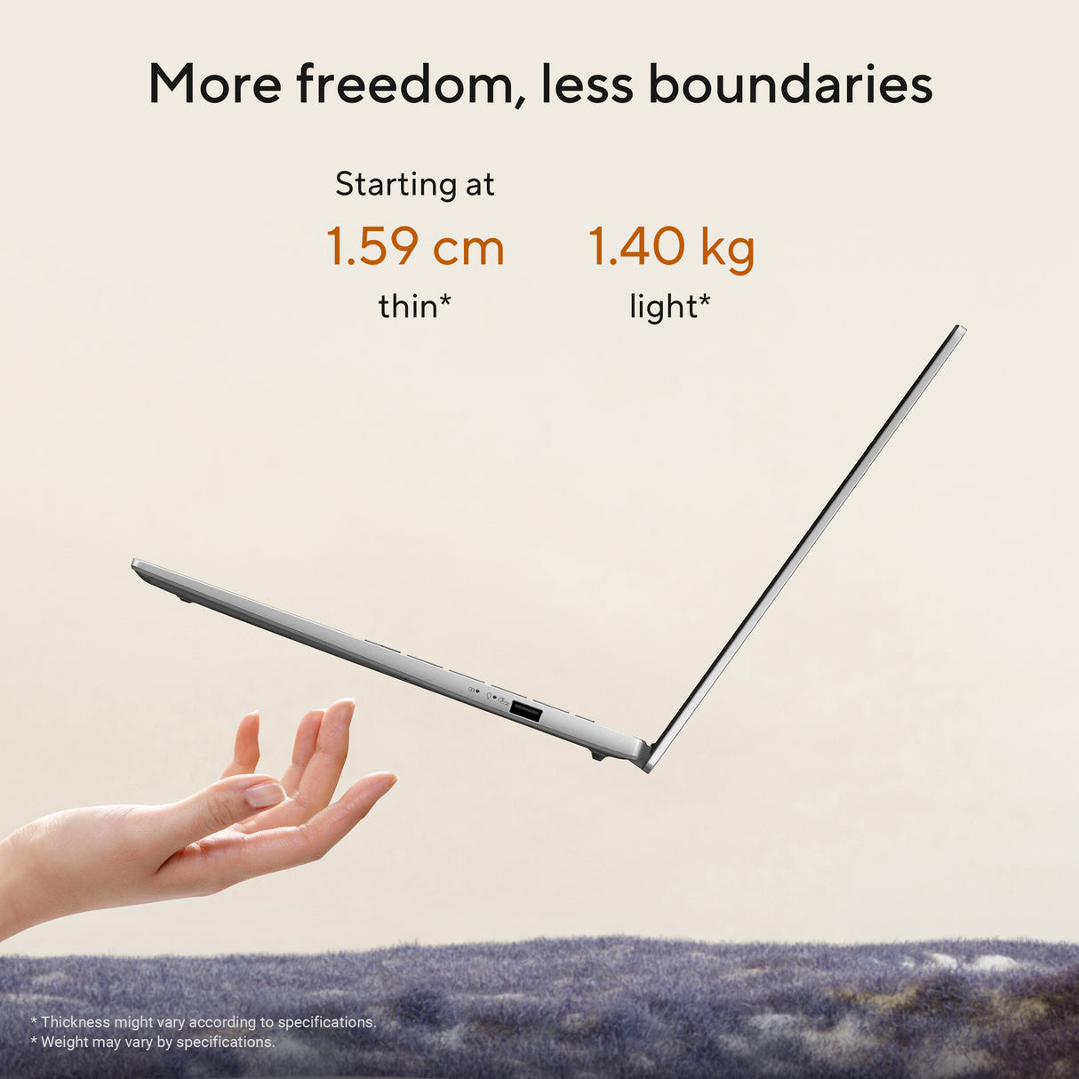 ASUS Vivobook S 14 M3407HA-LY008W AMD Ryzen™ 5 220 Laptop 35.6 cm (14") WUXGA 16 GB DDR5-SDRAM 512 GB SSD Wi-Fi 6 (802.11ax) Windows 11 Home Silver