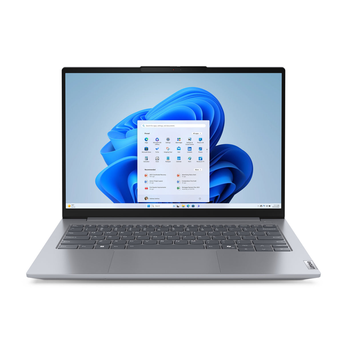 Lenovo ThinkBook 14 G7 ARP AMD Ryzen™ 5 7535HS Laptop 35.6 cm (14") WUXGA 8 GB DDR5-SDRAM 256 GB SSD Wi-Fi 6E (802.11ax) Windows 11 Pro UK English Grey
