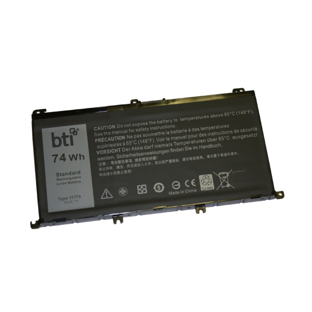 BTI 6-cell 73Wh 0GFJ6 compatible laptop battery for Dell Inspiron 5576 5577 7557 7559 - 18 month warranty