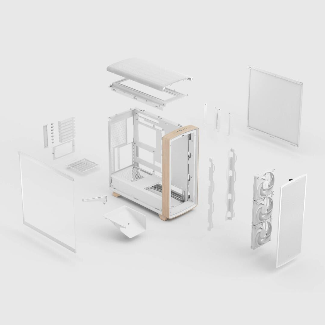Fractal Design Summit Chalk White TG Clear Tint Midi Tower
