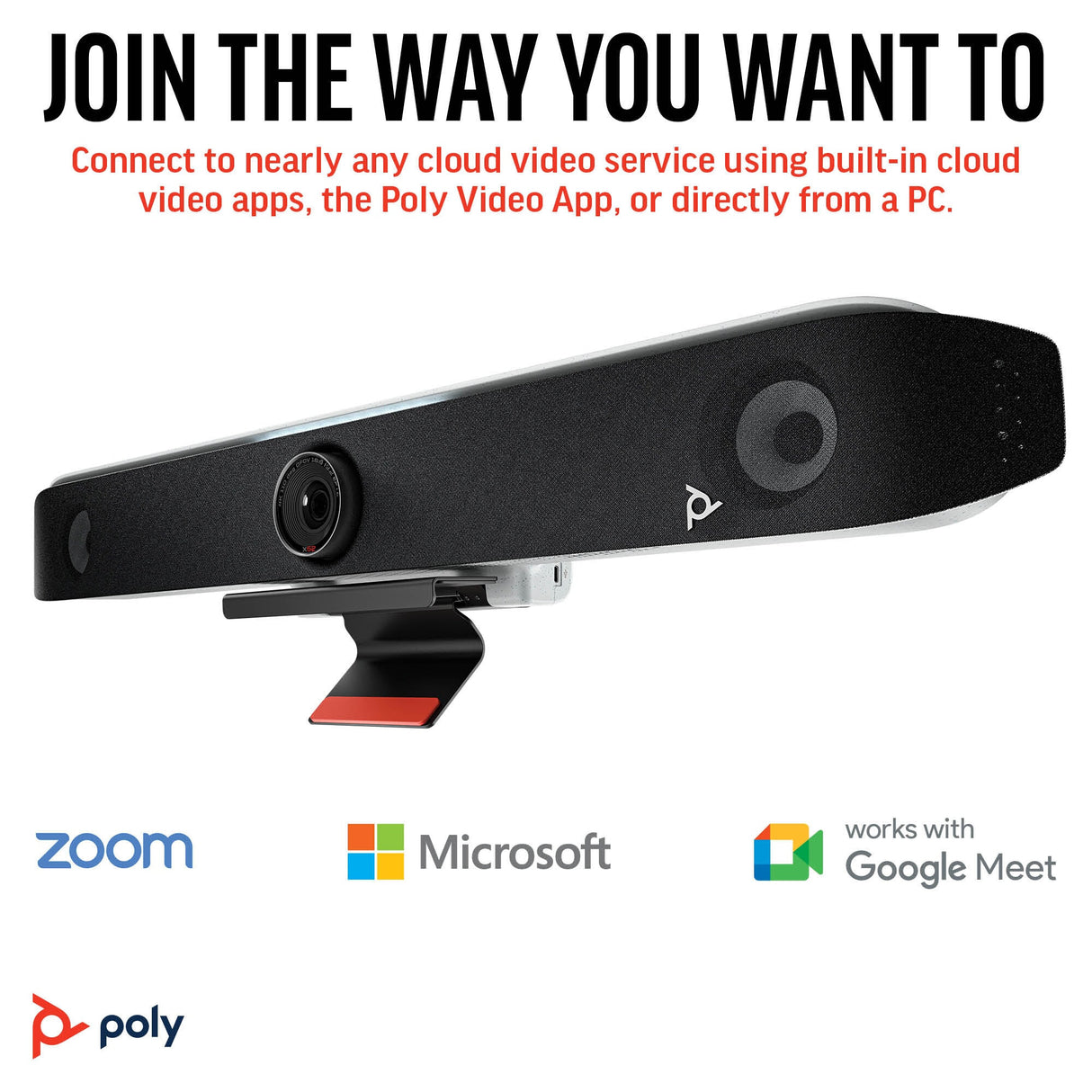 POLY Studio X52 All-In-One Video Bar
