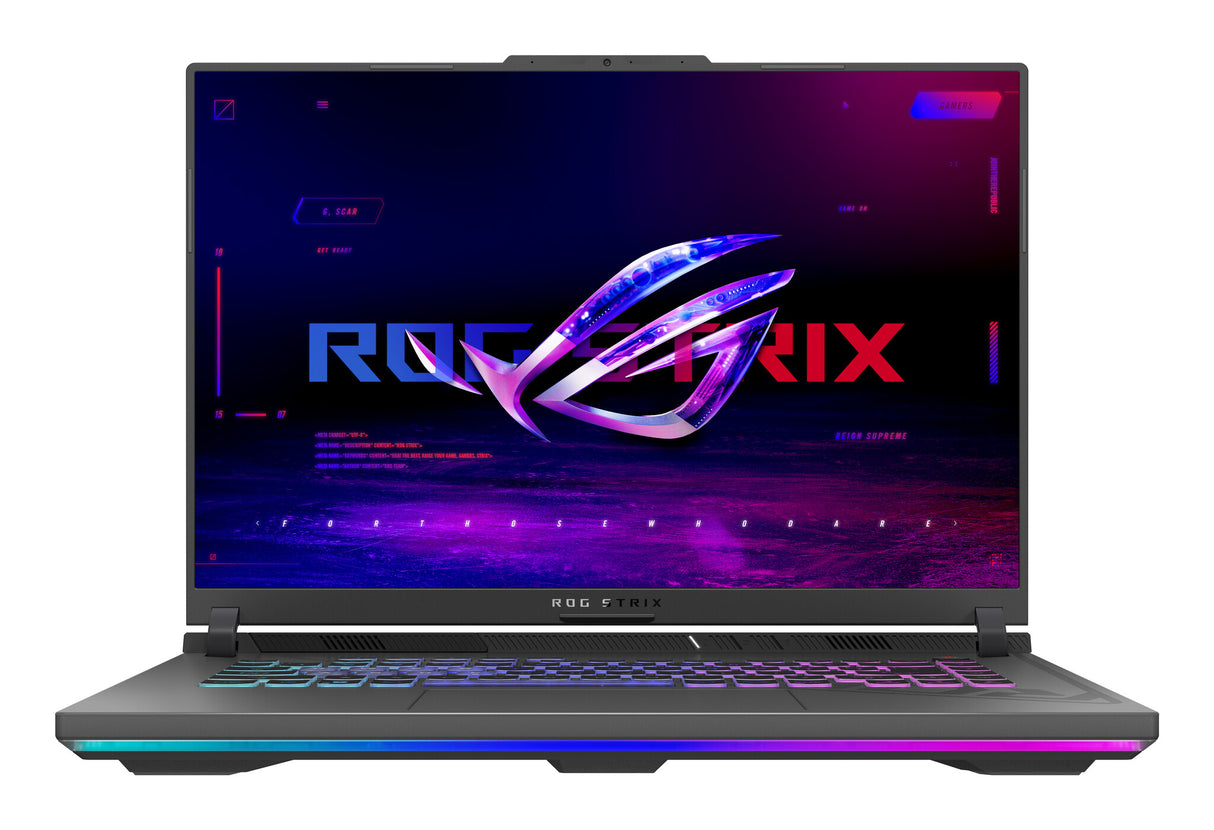 ASUS ROG Strix G16 G614PR-RV003W Copilot+ PC AMD Ryzen™ 9 7940HX Laptop 40.6 cm (16") WUXGA 32 GB DDR5-SDRAM 1 TB SSD NVIDIA GeForce RTX 5070 Ti Wi-Fi 6E (802.11ax) Windows 11 Home UK English Black, Grey