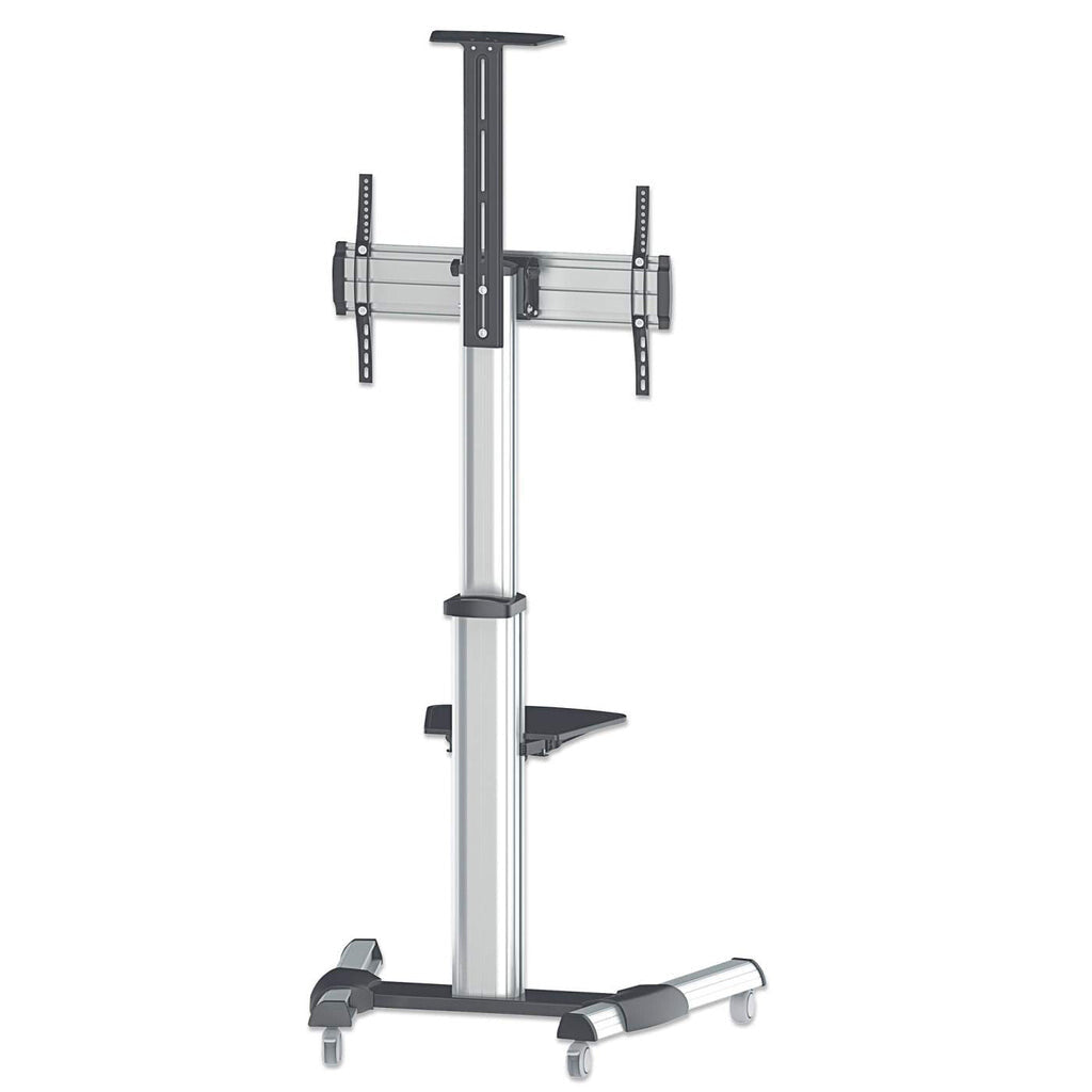 Manhattan Trolley Mount Stand for TV & Monitors, For screens 37" to 65", VESA compatability: all between 200x200 to 600x400mm - check the dimensions of the four mounting holes on back of screen to ensure it fits, Max 50kg, Silver, LFD, Bracket, Lifetime W