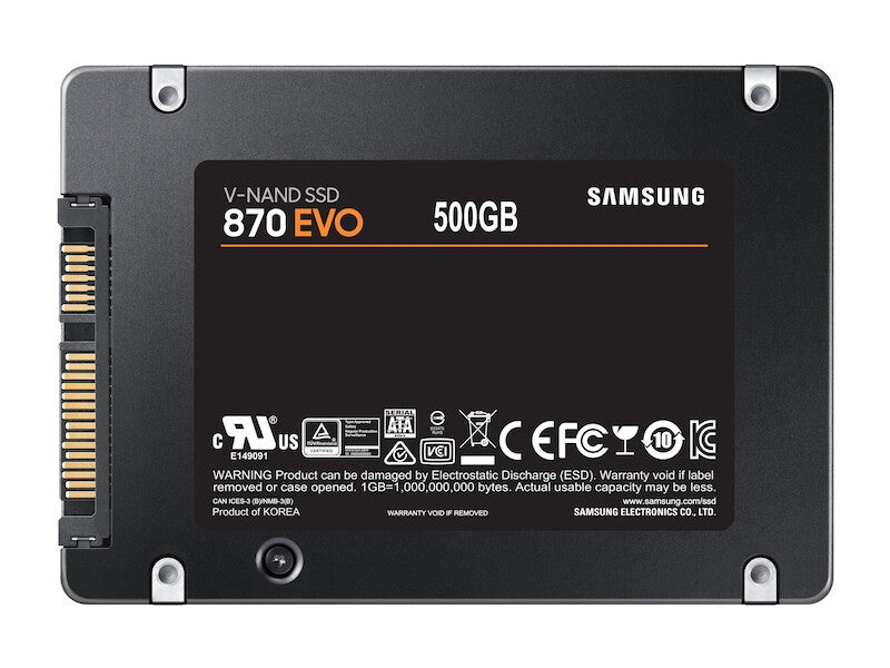 Samsung 870 EVO 500 GB 2.5" Serial ATA III V-NAND MLC