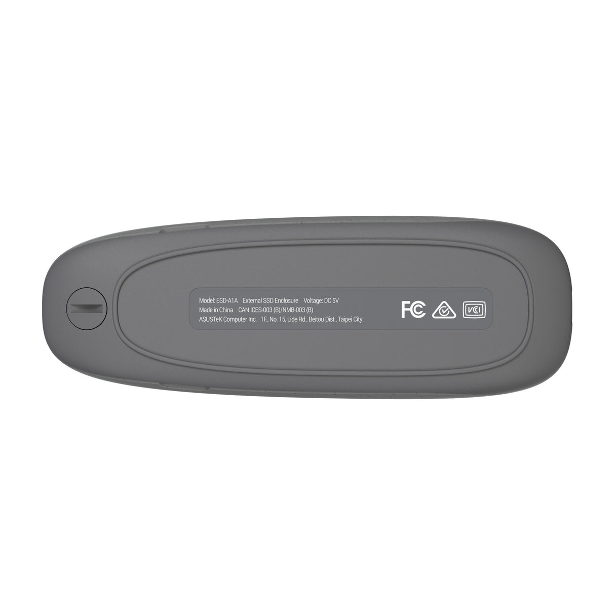 ASUS COBBLE Gray SSD enclosure Grey M.2