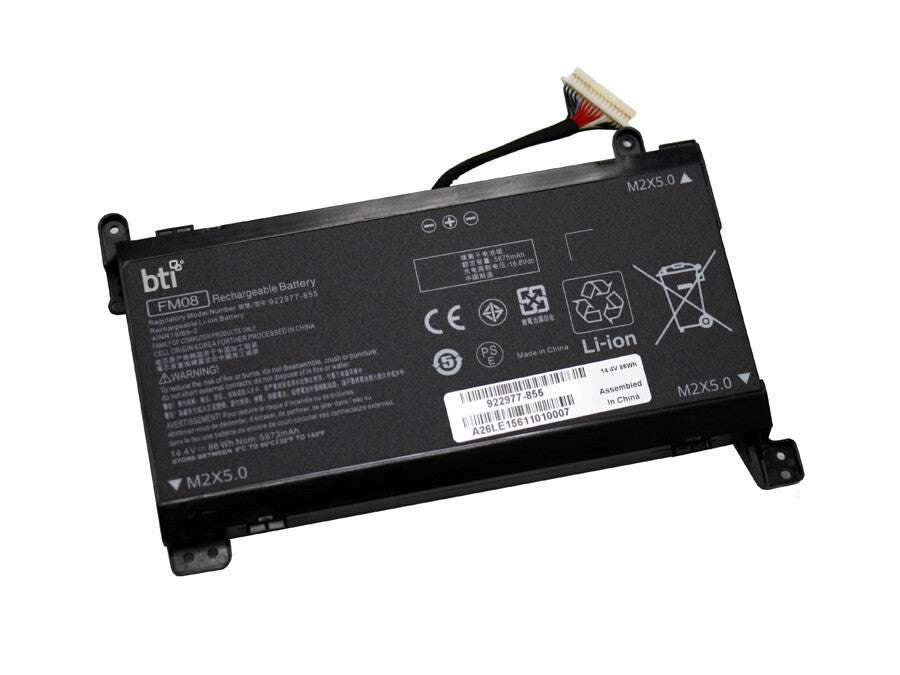 BTI FM08086 compatible 86Wh 8-cell battery for HP Omen 17-AN