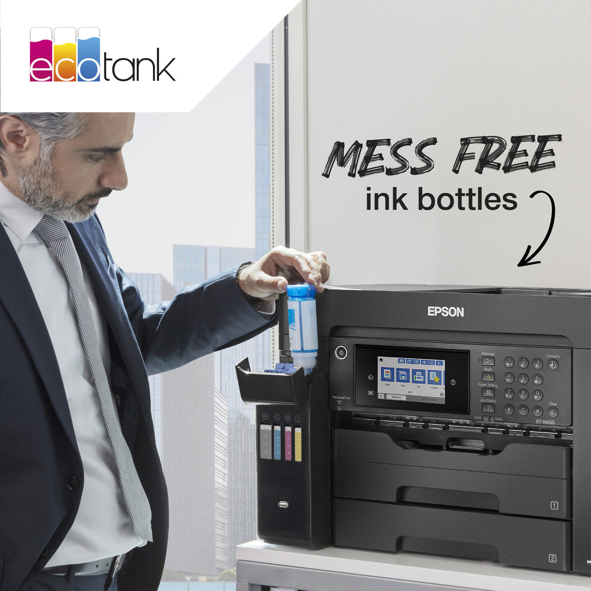Epson 113 EcoTank Pigment Cyan ink bottle