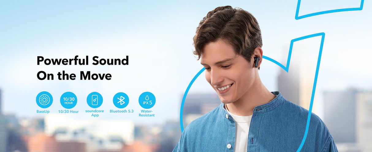Soundcore R50i Headset True Wireless Stereo (TWS) In-ear Traveling/Gaming/Sports Bluetooth Black