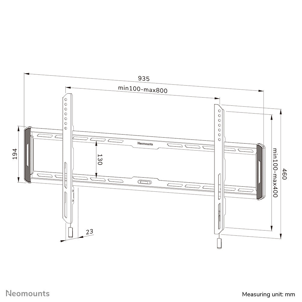 Neomounts WL30-550BL18 TV mount wall 43-86" - ultra-flat - easy install